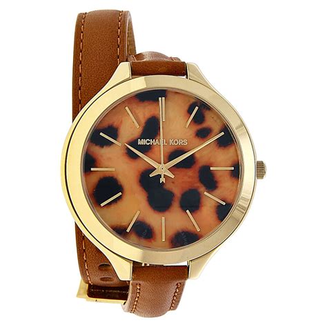 michael kors watch bling|Michael Kors leopard watch.